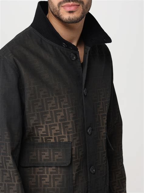 mens black fendi jacket|men's fendi jumpsuit.